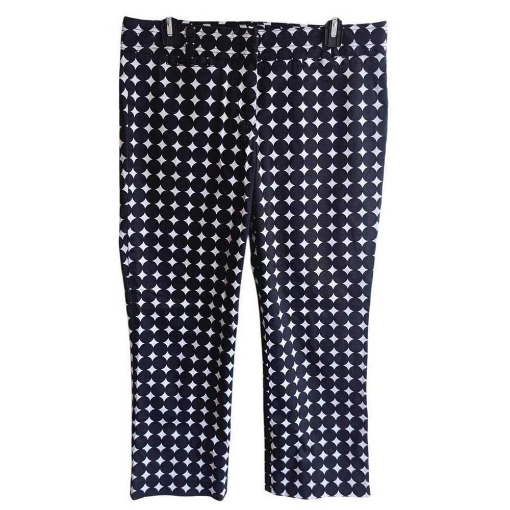 J.Crew Vintage 00s Polished Maximalism Retro Geometric Mid Rise Capri Pants